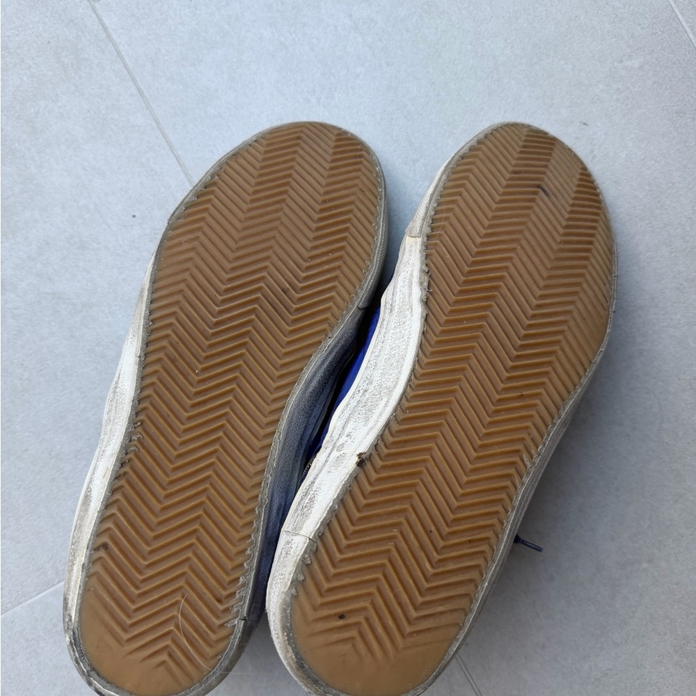 Men’s Golden Goose High-Top Sneakers - Blue and Black size 45 - Picture 4 of 4